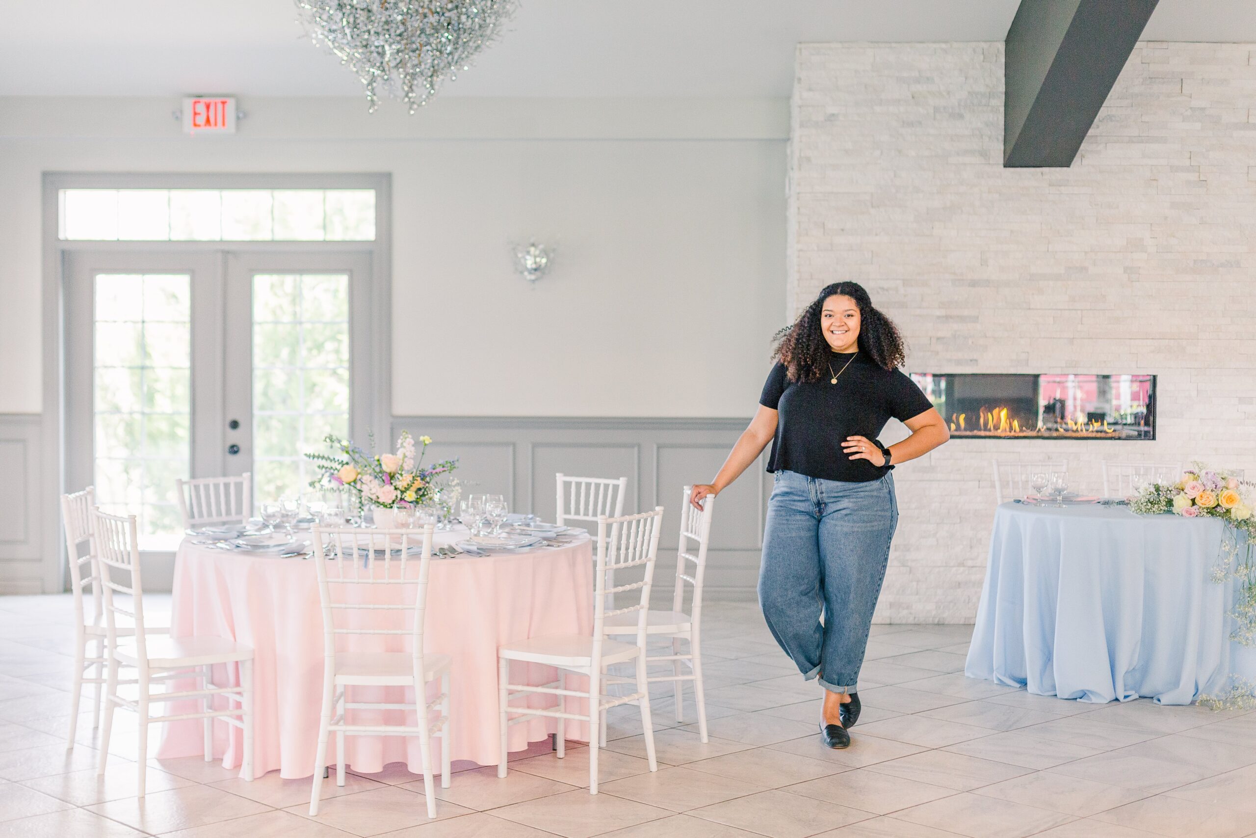Kansas City wedding planner with her work at 1890 event space
