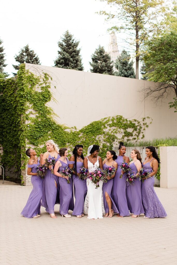 bridesmaids at The Kauffman