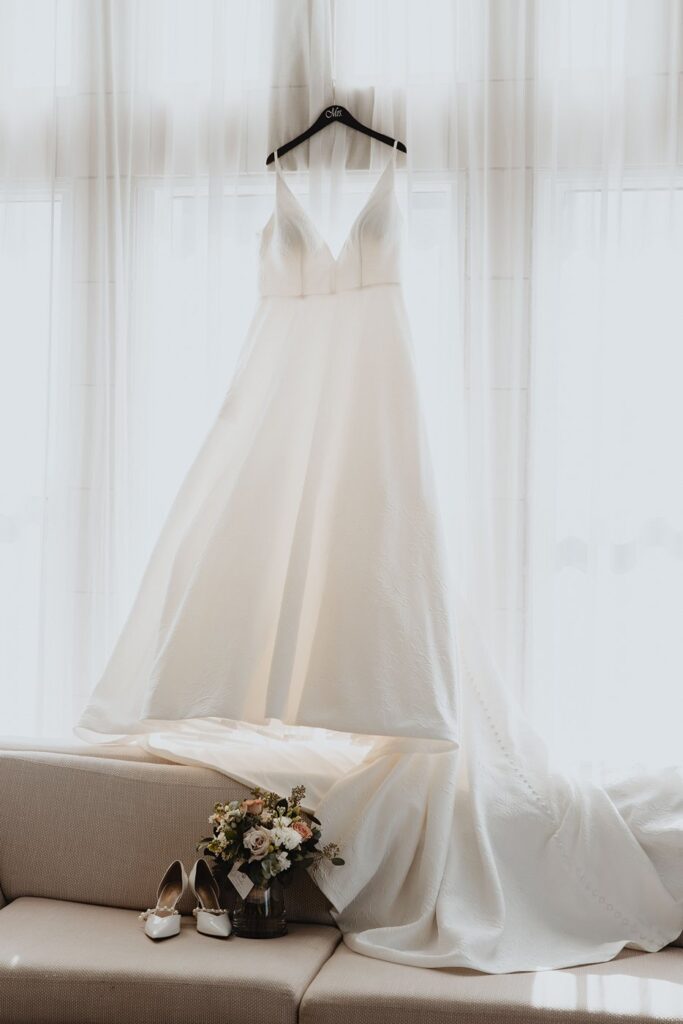 bridal gown at Hotel Kansas City