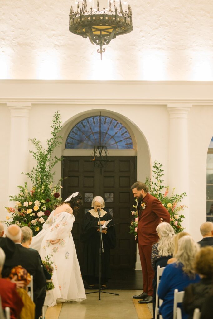 la villa wedding ceremony