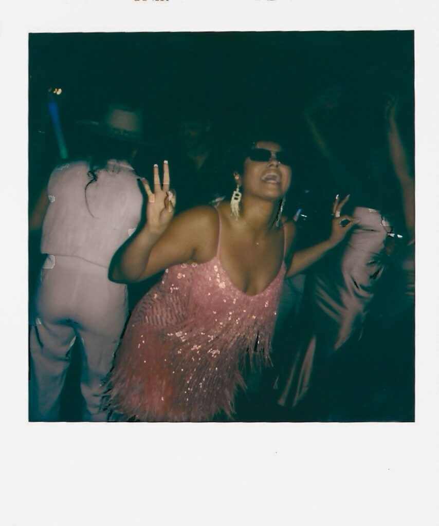 Maverick wedding reception polaroids