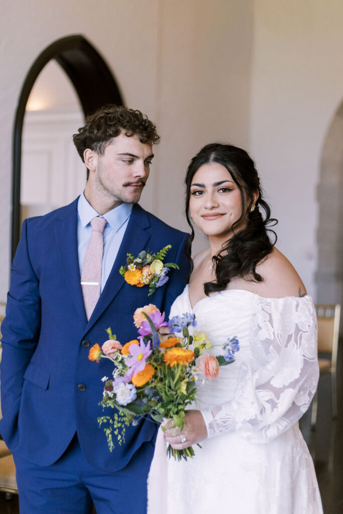 couple at Oakwood Country Club wedding