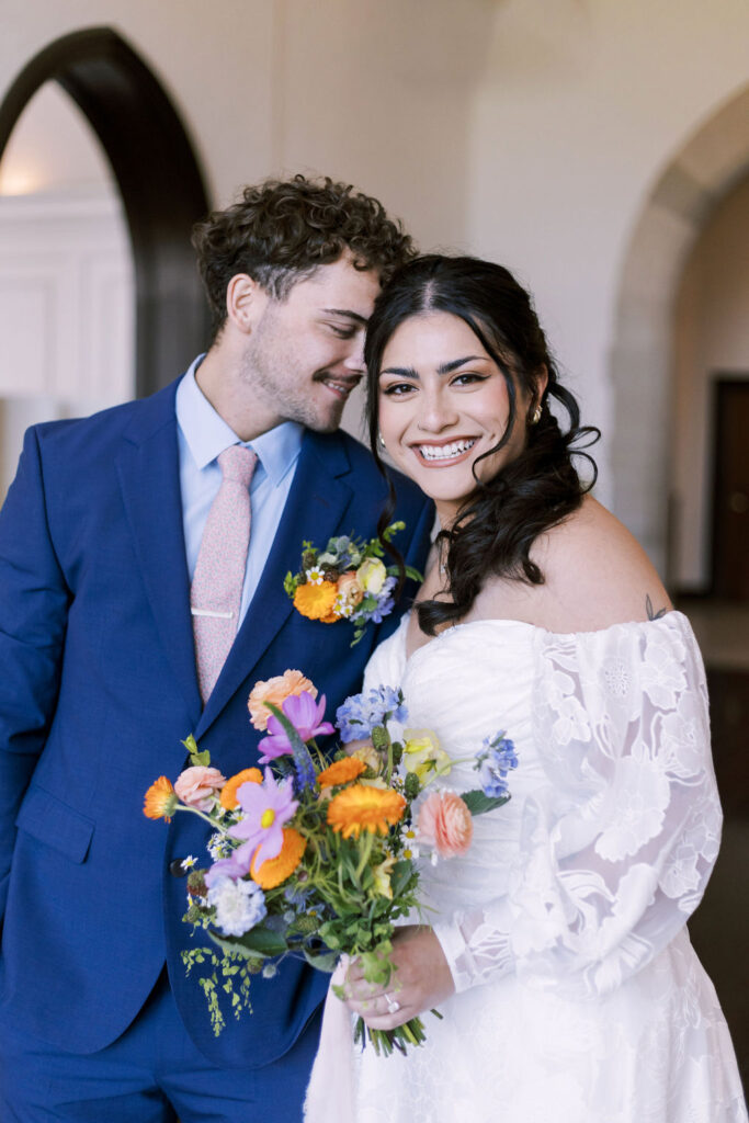 couple at Oakwood Country Club wedding