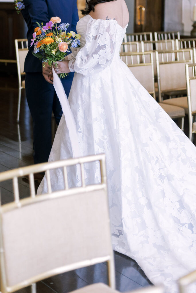 bridal gown at oakwood country club