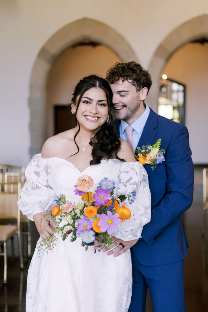 couple at Oakwood Country Club wedding