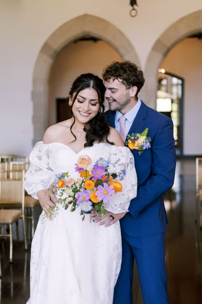 couple at Oakwood Country Club wedding