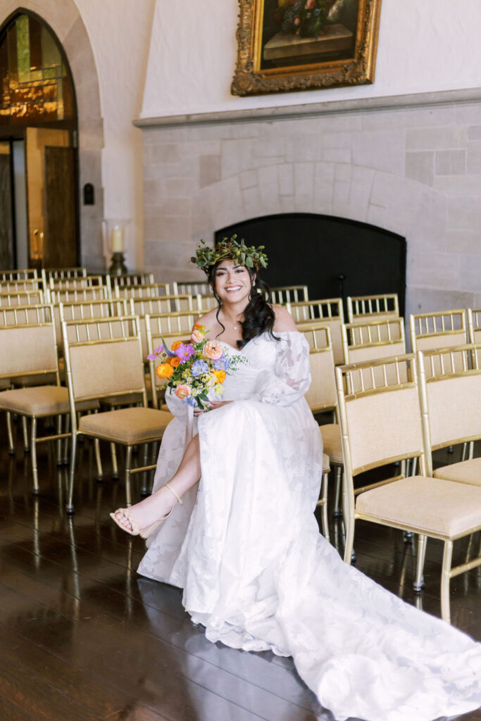 bride at Oakwood Country Club