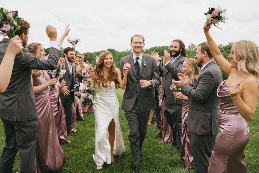 wedding party outside at The Bell of Camden Point