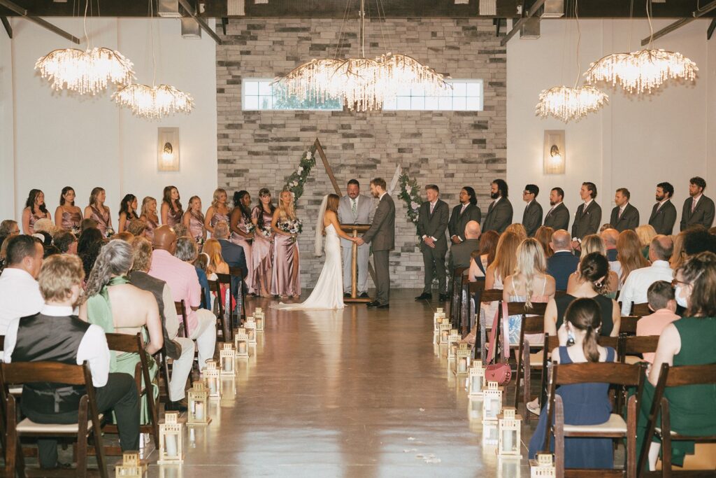 wedding ceremony at The Bell of Camden Point