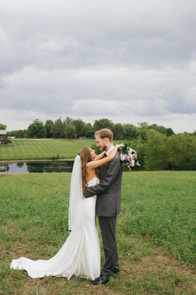 bride and groom at The Bell of Camden Point