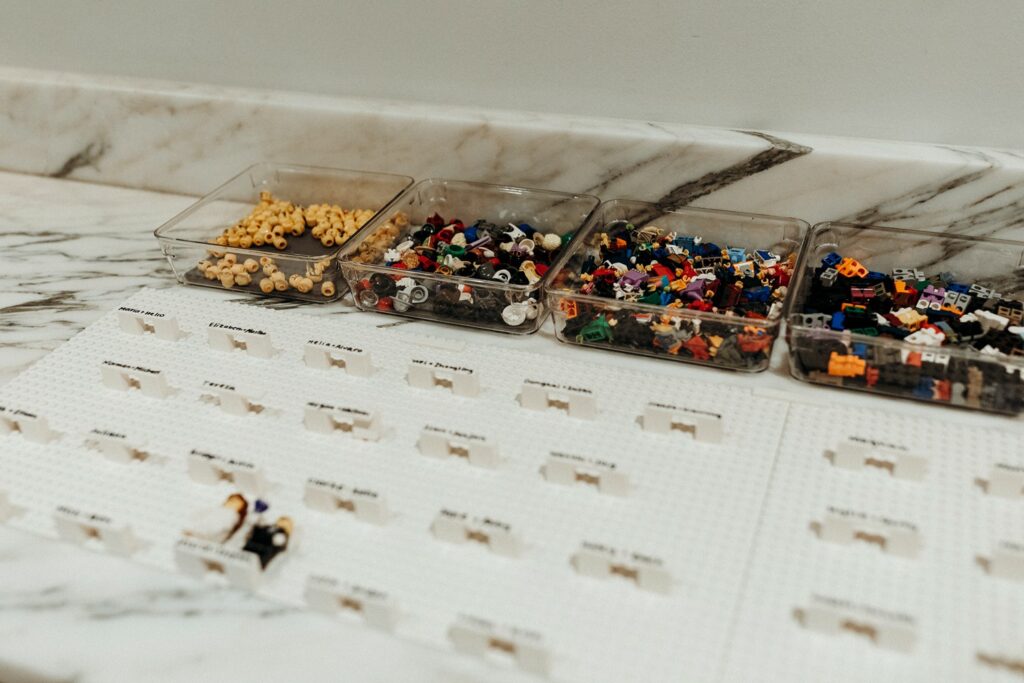 lego wedding guest book