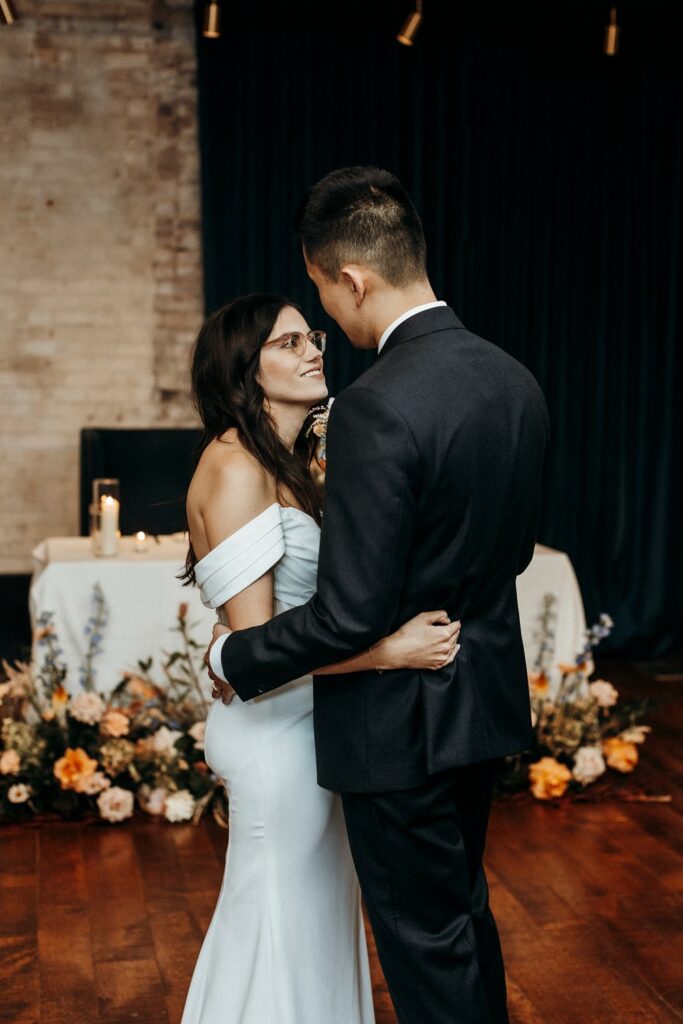 first dance at Crossroads Hotel wedding