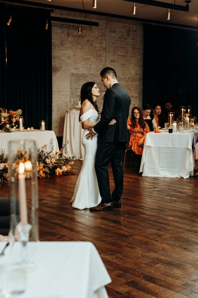 first dance at Crossroads Hotel wedding