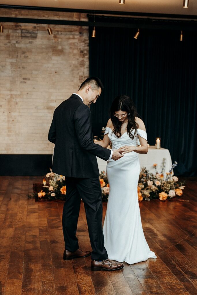 first dance at Crossroads Hotel wedding