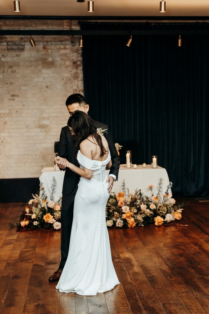 first dance at Crossroads Hotel wedding