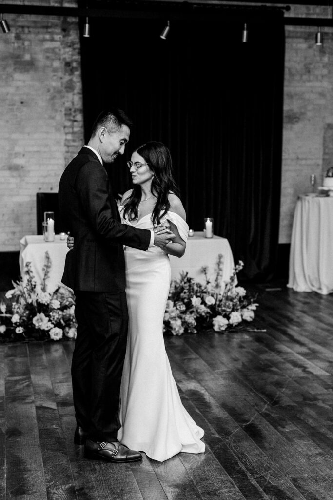 first dance at Crossroads Hotel wedding