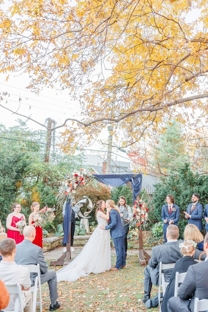 wedding ceremony at The Simpson House