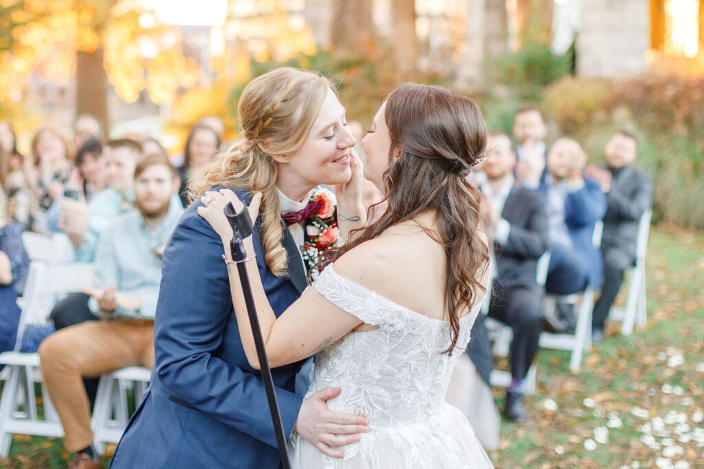 wedding ceremony at The Simpson House