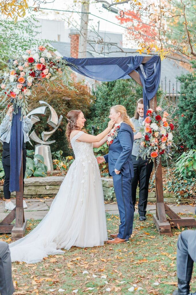 wedding ceremony at The Simpson House