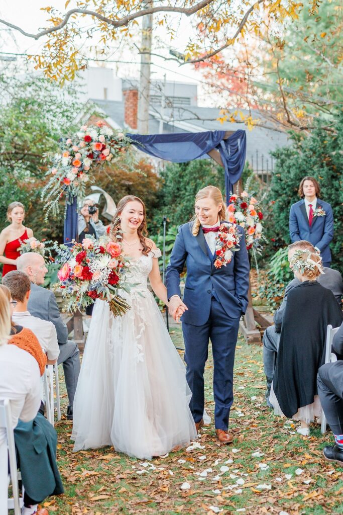 wedding ceremony at The Simpson House