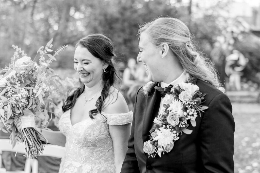 wedding ceremony at The Simpson House