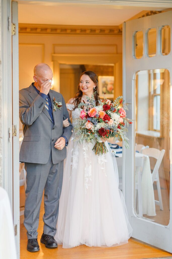 backyard wedding ceremony at The Simpson House