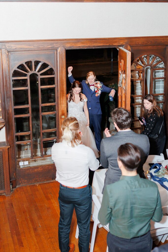 wedding reception at The Simpson House- grand entrance