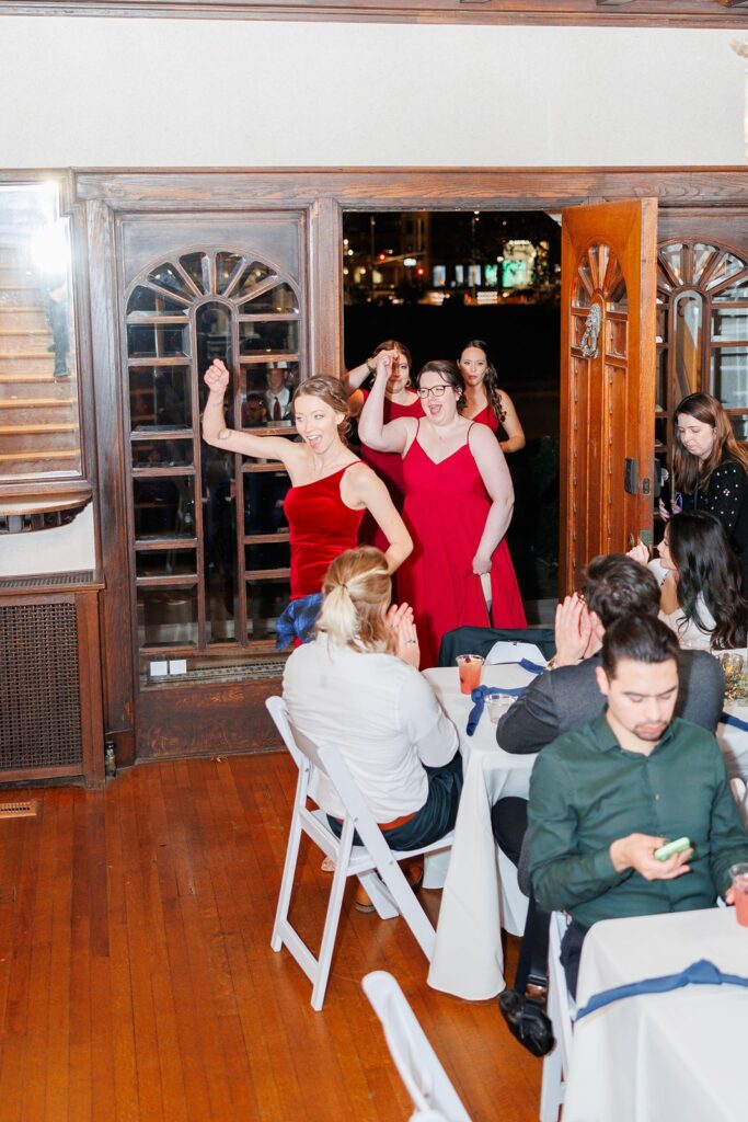 wedding reception at The Simpson House- grand entrance