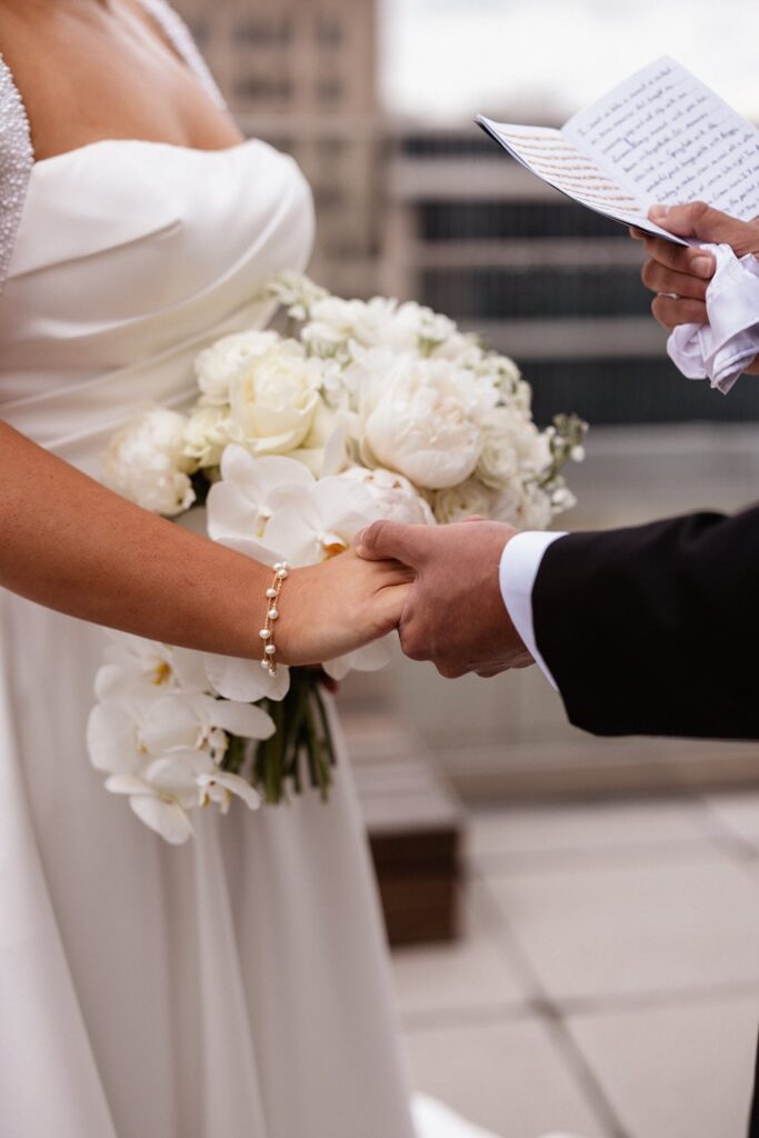private vows on Hotel KC rooftop