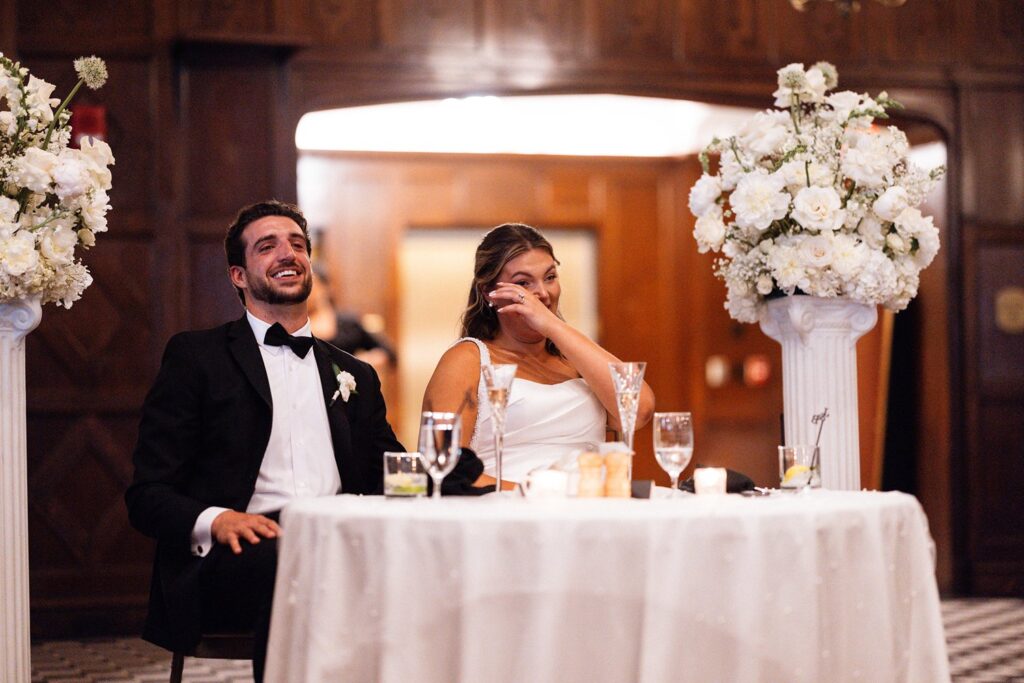 Tudor ballroom wedding toast Hotel KC
