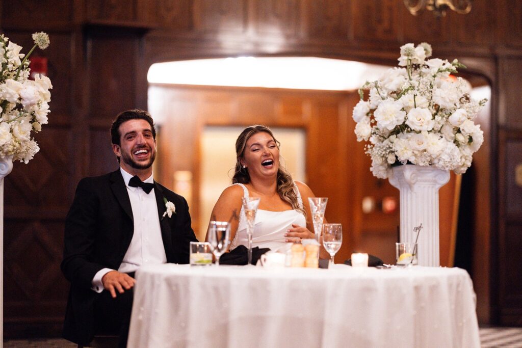 Tudor ballroom wedding toast Hotel KC