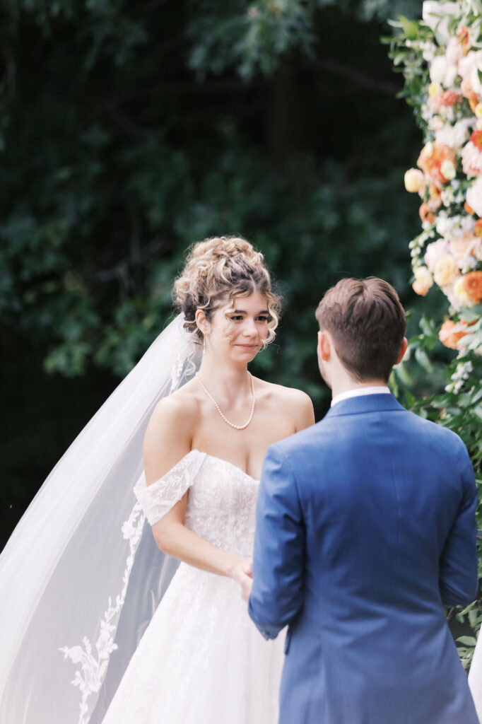 countryside chalet wedding ceremony