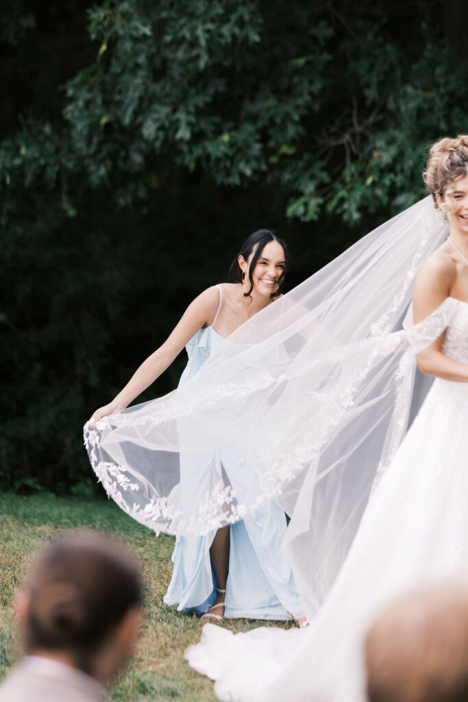 countryside chalet wedding ceremony
