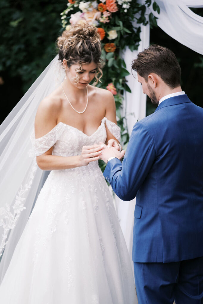 countryside chalet wedding ceremony