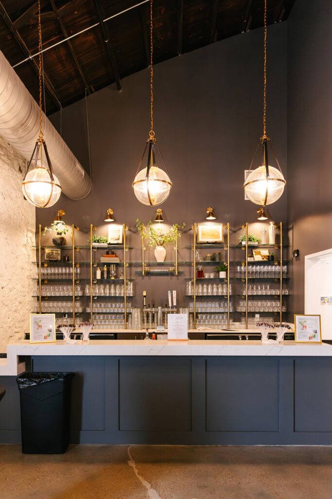 Stone Manor wedding venue bar