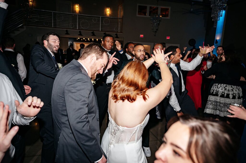 Mission Theatre wedding reception dance floor