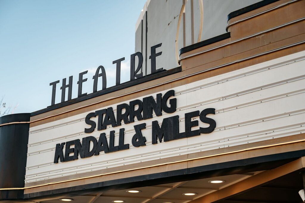 Mission Theatre bulletin board